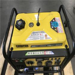 California AS-IS Champion Power Equipment 4250-Watt Recoil Start Duel Fuel Generator