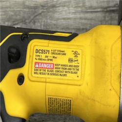 AS-IS DEWALT ATOMIC 20V MAX Cordless Brushless 4-1/2 in. Circular Saw (Tool Only)