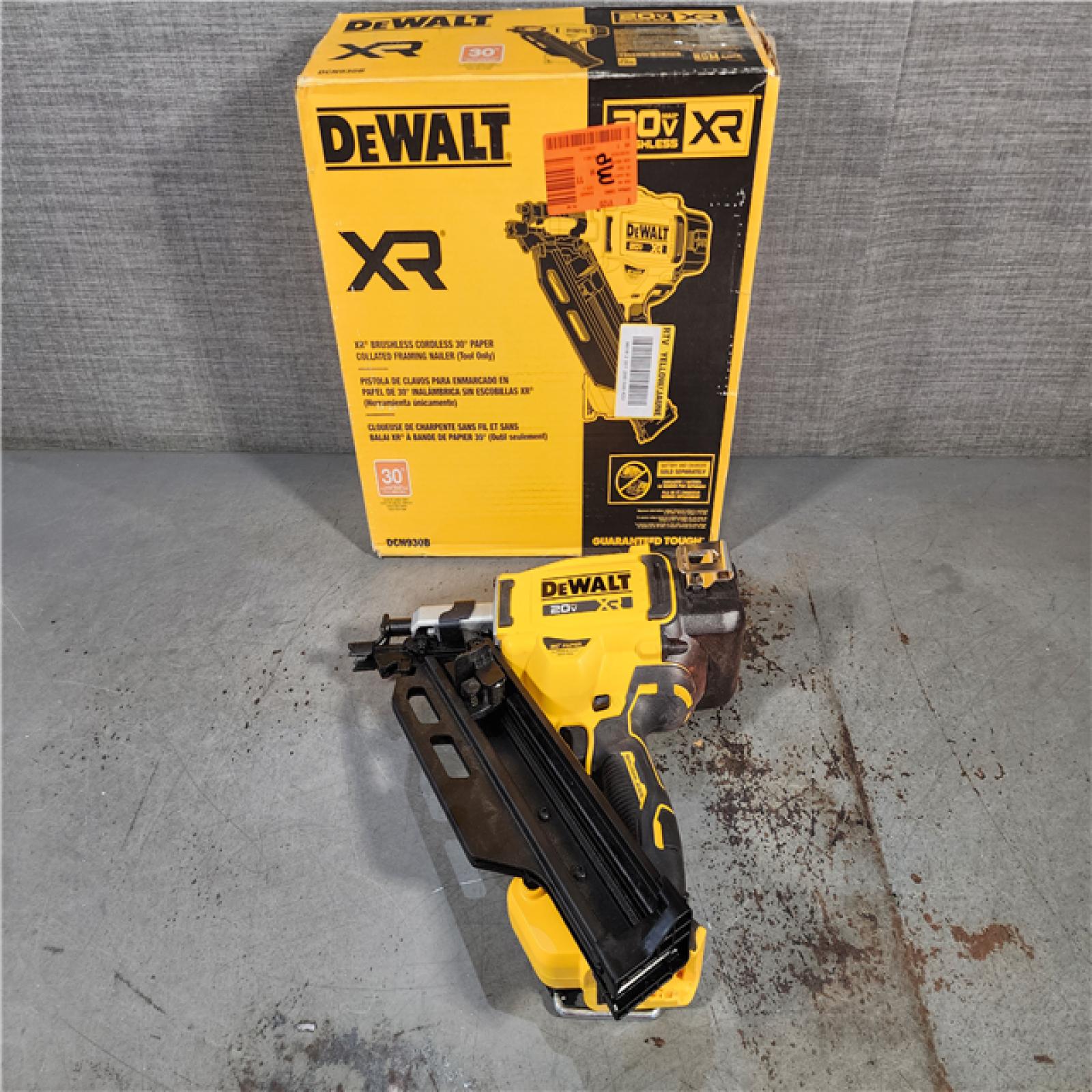 HOUSTON LOCATION - AS-IS DEWALT 20-Volt 30Â° Cordless Framing Nailer (Tool-Only)