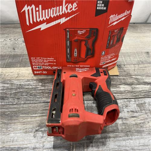 AS-IS Milwaukee Tool M12 3/8  Crown Stapler (Tool Only)