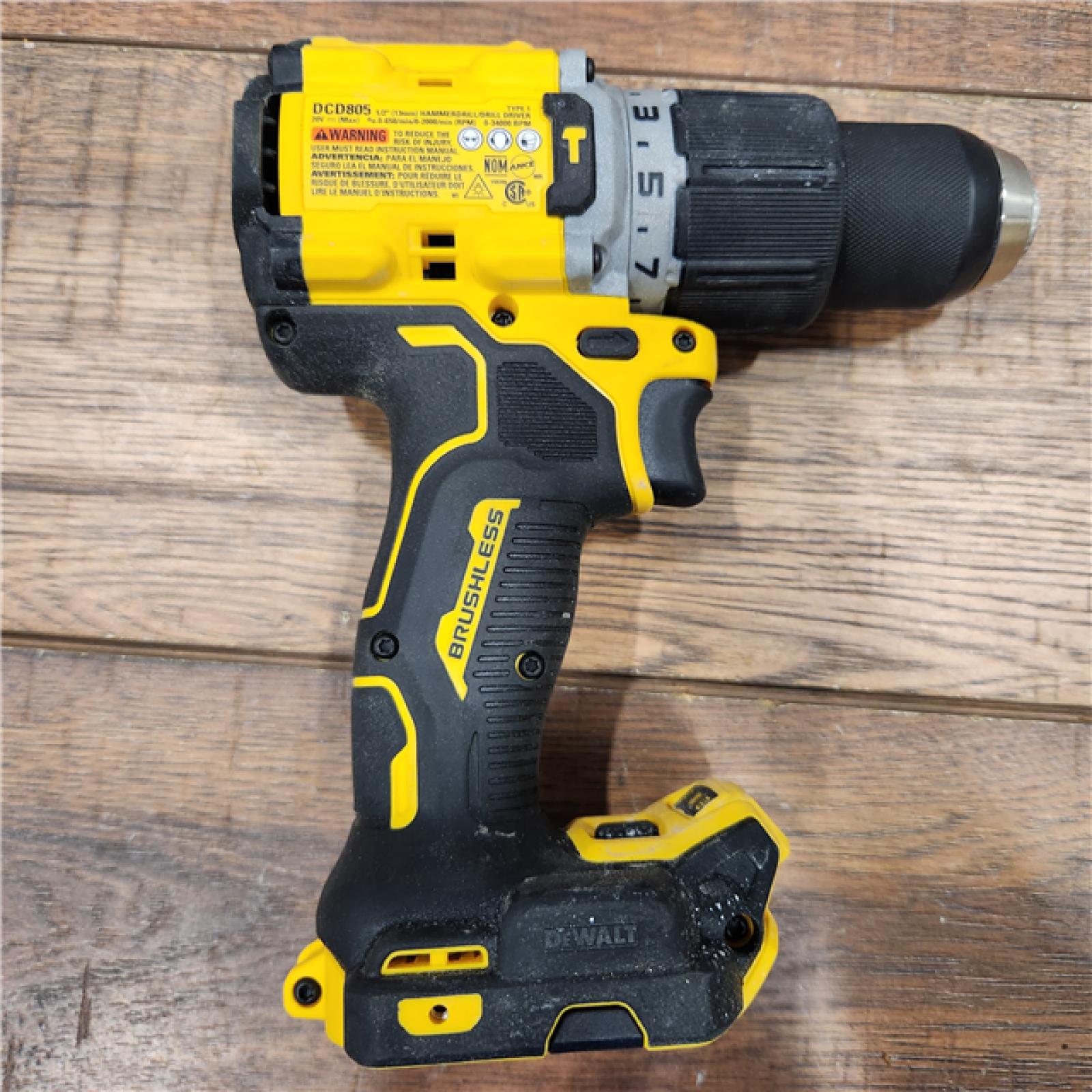 AS-IS DEWALT 20-Volt Compact Cordless 1/2 in. Hammer Drill (Tool-Only)