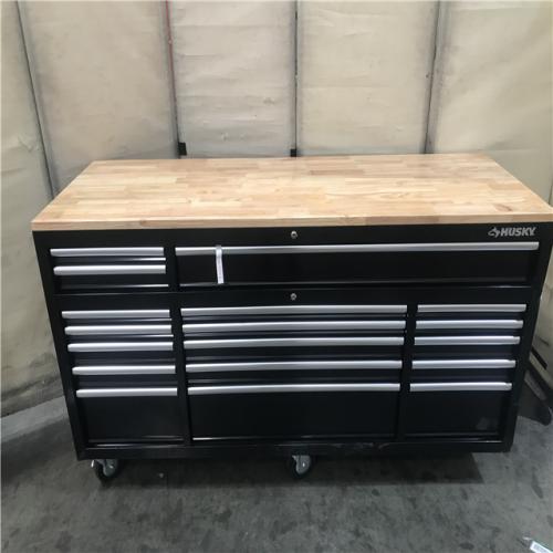 California AS-IS Husky 72 In. 17-Drawer Mobile Workbench