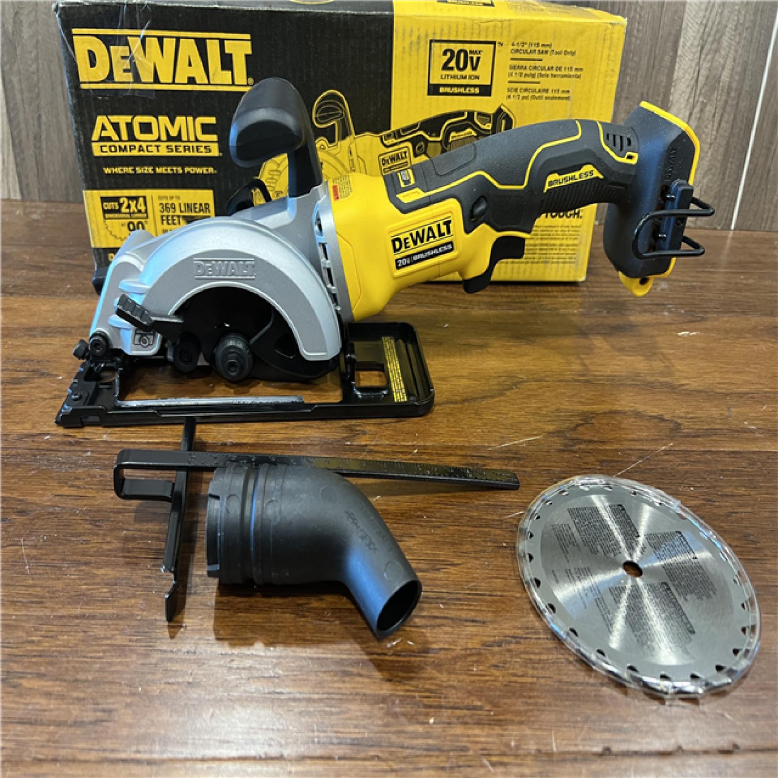 AS-IS DEWALT ATOMIC 20V MAX Cordless Brushless 4-1/2 in. Circular Saw (Tool Only)