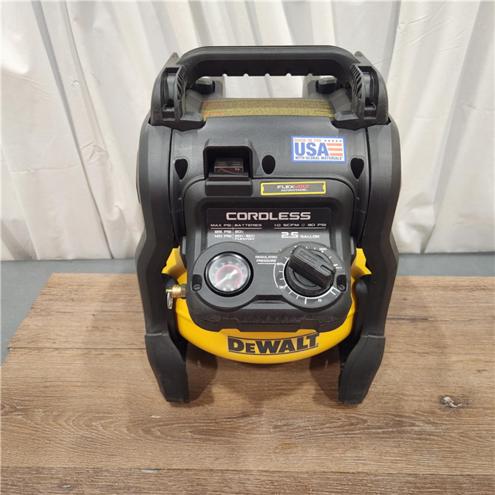 AS-IS DEWALT 20V MAX* 2-1/2 Gal. Brushless Cordless Air Compressor