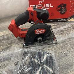 AS-IS MILWAUKEE M18 FUEL 18V Lithium-Ion Brushless Cordless Metal Cutting 5-3/8 in. Circular Saw (Tool-Only) W/ Metal Saw Blade