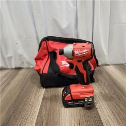 AS IS Milwaukee M18 Compact Brushless 1/4  Hex Impact Driver Kit