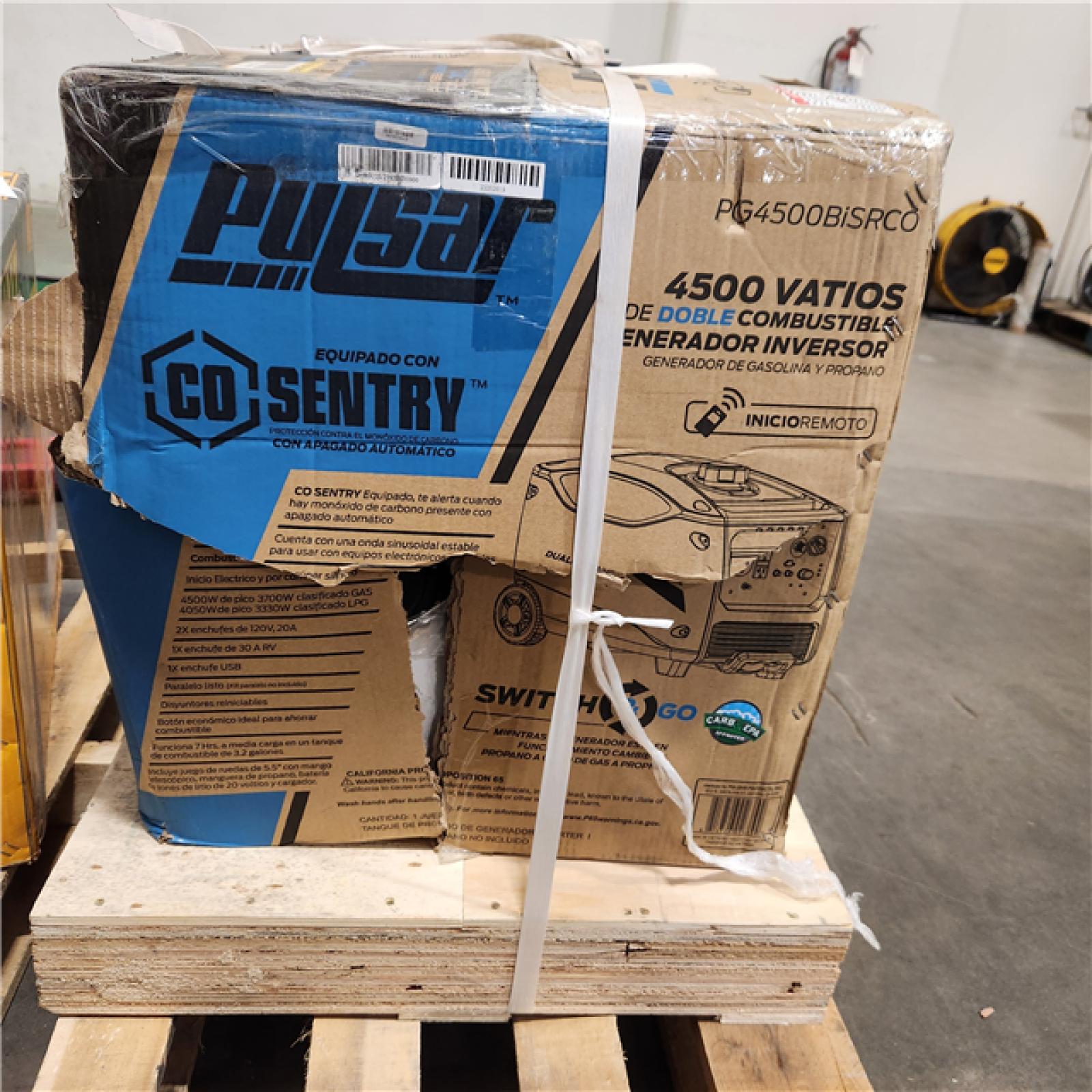 Dallas Location -NEW- Pulsar 4,500-Watt/3,700-Watt Dual Fuel Portable Inverter Generator