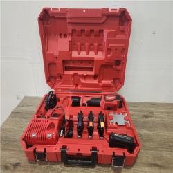 Phoenix Location NEW Milwaukee M18 18V Lithium-Ion Cordless Short Throw PEX Press Tool Kit w/ (3) Viega PureFlow Jaws,(2) 2.0Ah Batteries & Charger