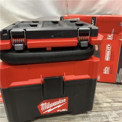 AS-IS MILWAUKEE M18 FUEL PACKOUT 18-Volt Lithium-Ion Cordless 2.5 Gal. Wet/Dry Vacuum (Vacuum-Only)