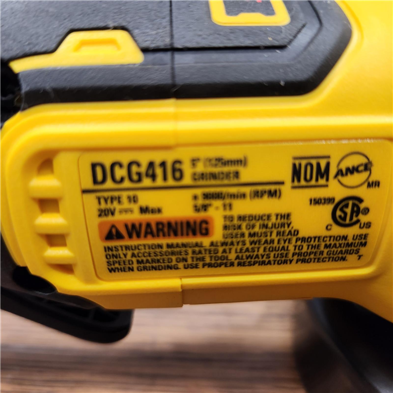 AS-IS 20V MAX Cordless Brushless 4.5 - 5 in. Paddle Switch Angle Grinder with FLEXVOLT ADVANTAGE (Tool Only)