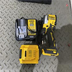 Houston location AS-IS DEWALT ATOMIC 20V MAX Lithium-Ion Cordless 1/4 in. Brushless Impact Driver Kit, 5 Ah Battery, Charger, and Bag