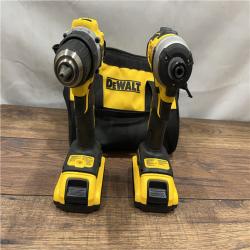 AS IS DEWALT ATOMIC 20-Volt MAX Lithium-Ion Cordless Combo Kit (2-Tool) with (2) 2.0Ah Batteries, Charger and Bag