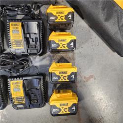 HOUSTON LOCATION - AS-IS (APPEARS LIKE NEW) (4) Dewalt-DCB246CK 20V MAX* Lithium Ion Starter Kit