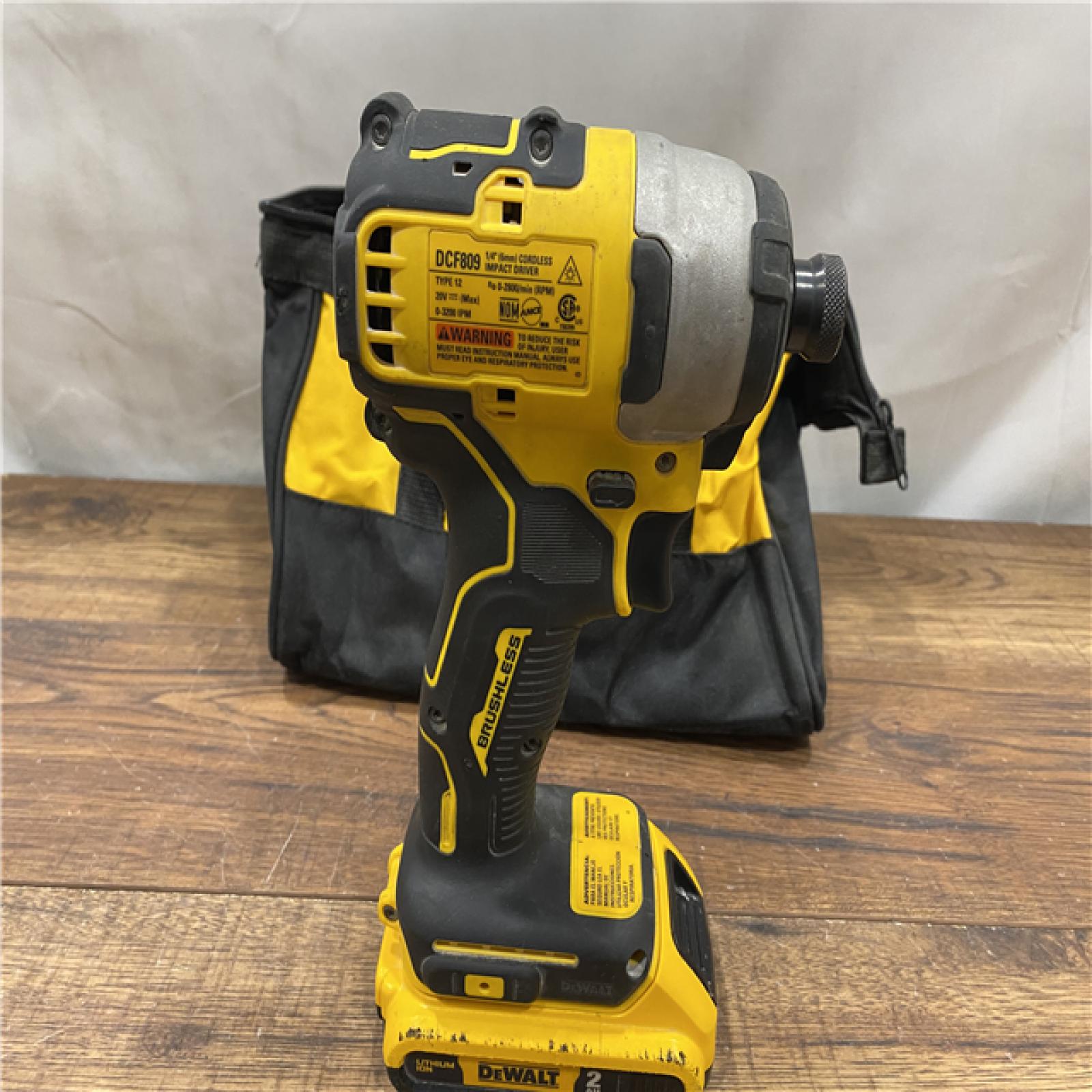 AS IS DEWALT ATOMIC 20V MAX* Brushless Cordless Compact 1/4 in. Impact Driver Kit