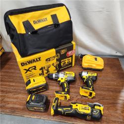 AS-IS DEWALT 20-Volt Lithium-Ion Cordless 3-Tool Combo Kit with FLEXVOLT 9 Ah and 20V 6 Ah Batteries and Charger