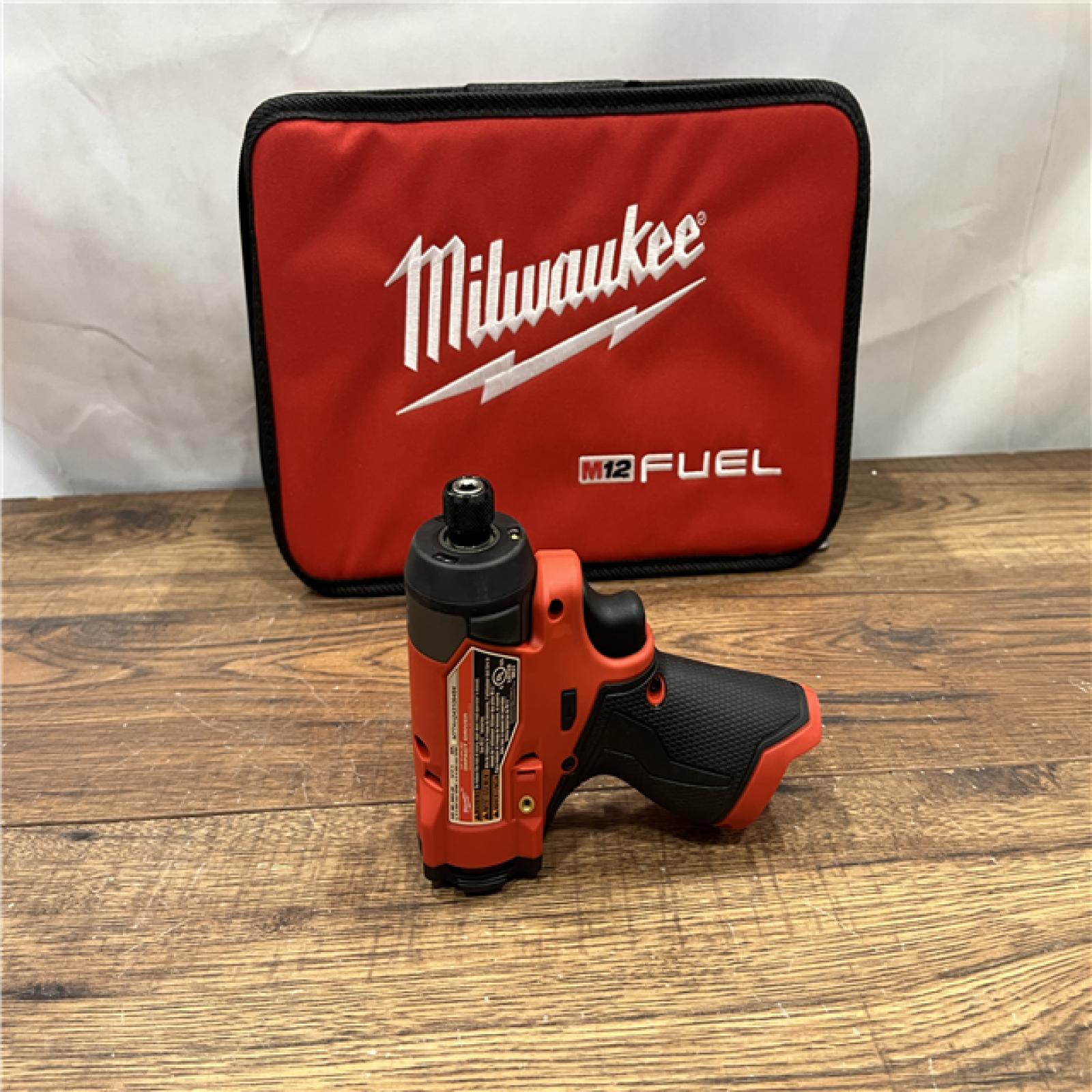 AS IS Milwaukee M12 FUEL 12-Volt Lithium-Ion Brushless Cordless 1/4 in. Hex Impact Driver Compact Kit