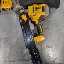 HOUSTON LOCATION - AS-IS DeWalt 20V MAX Collated Cordless Framing Nailer Tool Kit with Rafter Hook