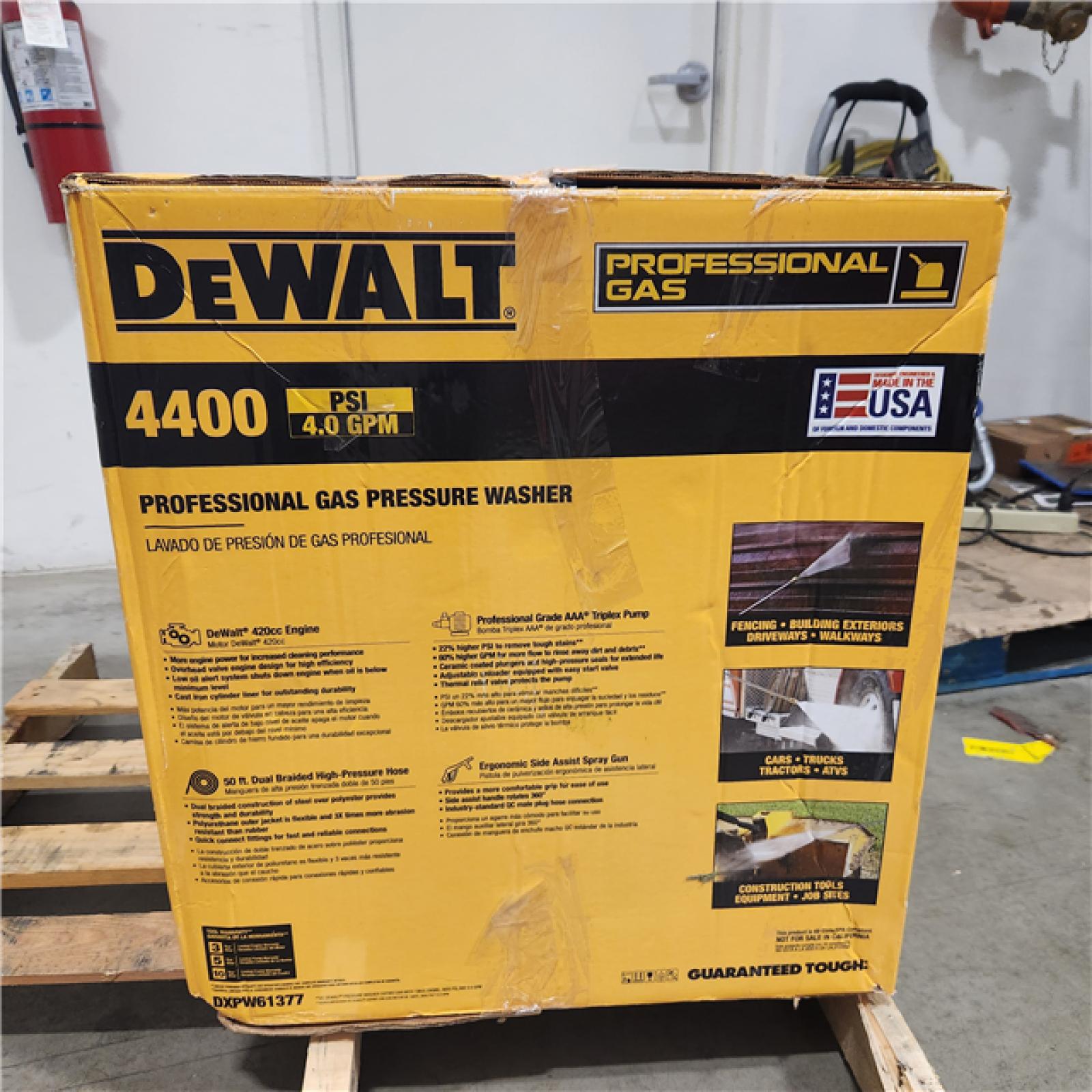 Dallas Location - As-Is DXPW61377 Dewalt 4400 PSI Pressure Washer