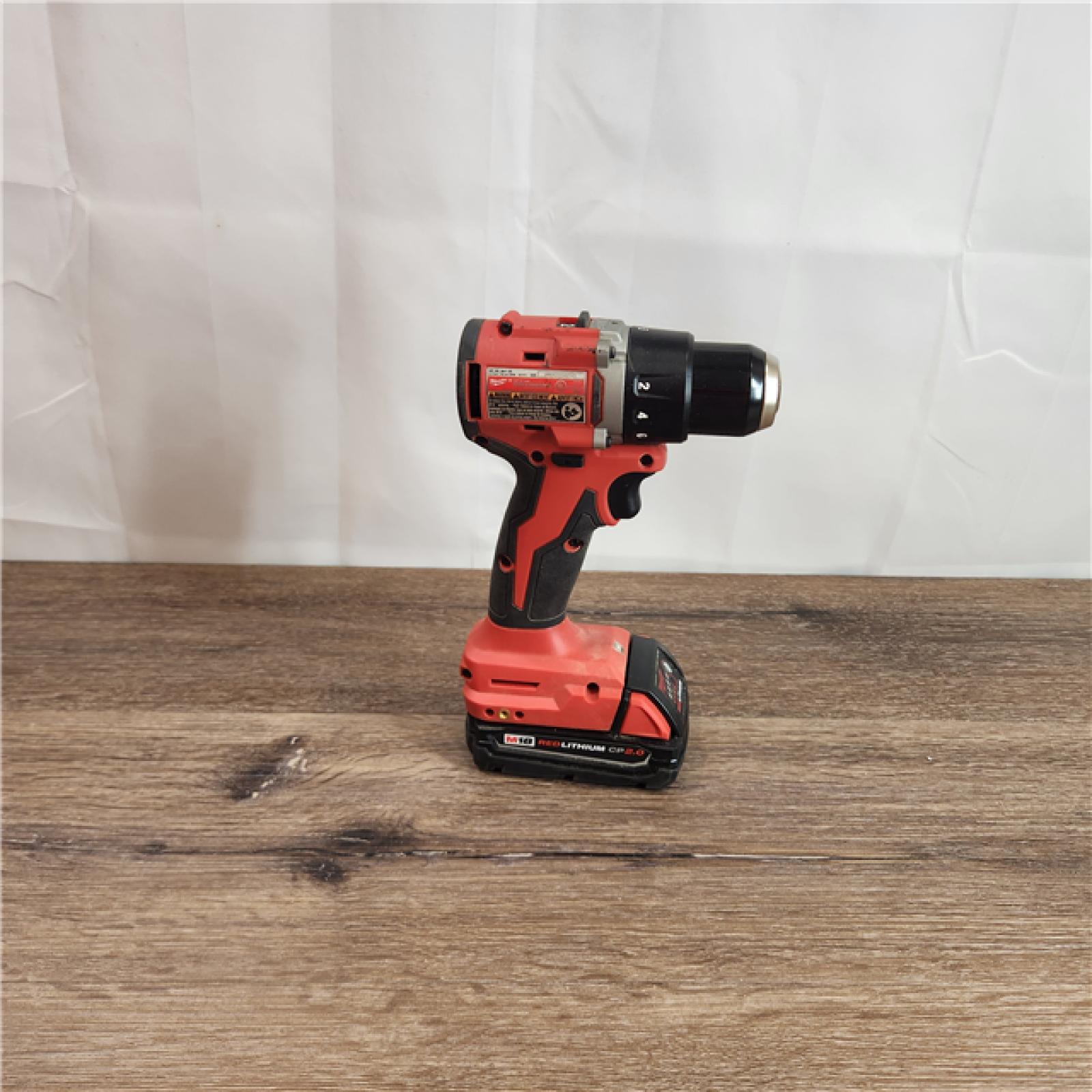 AS-IS Milwaukee M18 Compact Cordless Brushless 1 Tool Drill and Driver Kit