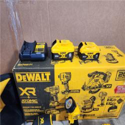 HOUSTON LOCATION - AS-IS (APPEARS LIKE NEW) 20-Volt MAX Lithium-Ion Cordless 7-Tool Combo Kit with 2.0 Ah Battery, 5.0 Ah Battery and Charger