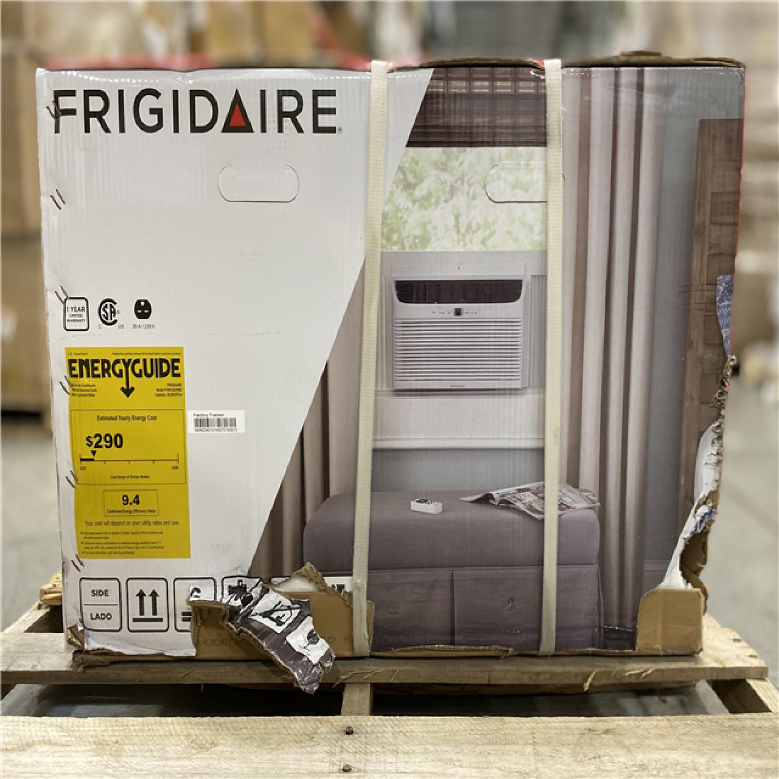 DALLAS LOCATION - Frigidaire 28,000 BTU 230/208V Window Air Conditioner Cools 1900 Sq. Ft. with Remote Control in White