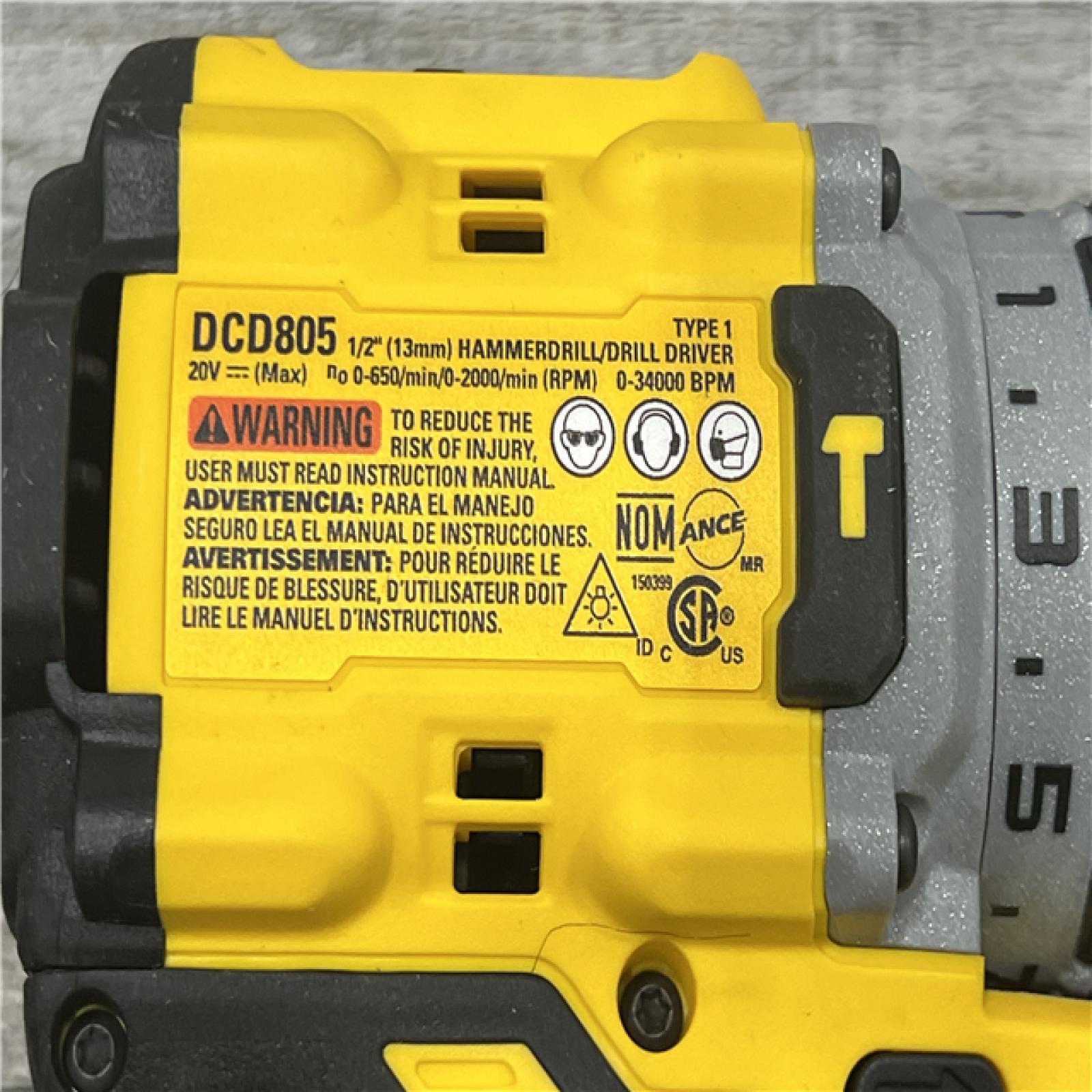 AS-IS DEWALT 20V MAX XR Hammer Drill and ATOMIC Impact Driver 2 Tool Cordless Combo Kit with (2) 4.0Ah Batteries, Charger, and Bag