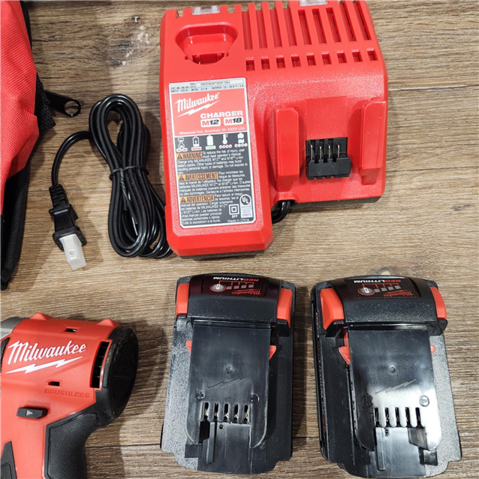 AS-IS Milwaukee M18 Compact Brushless 2-Tool Combo Kit