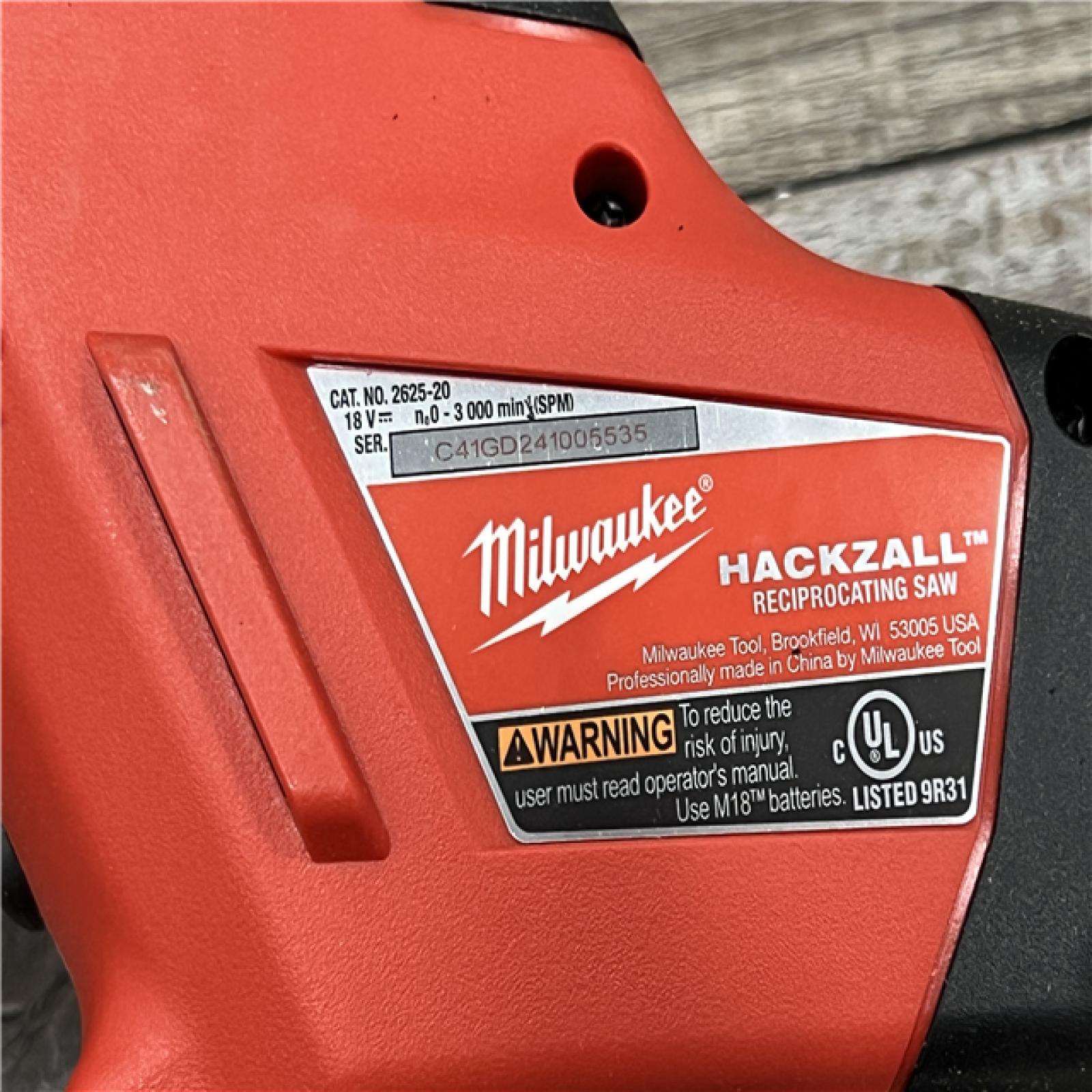 AS-IS Milwaukee M18 HACKZALL Reciprocating Saw