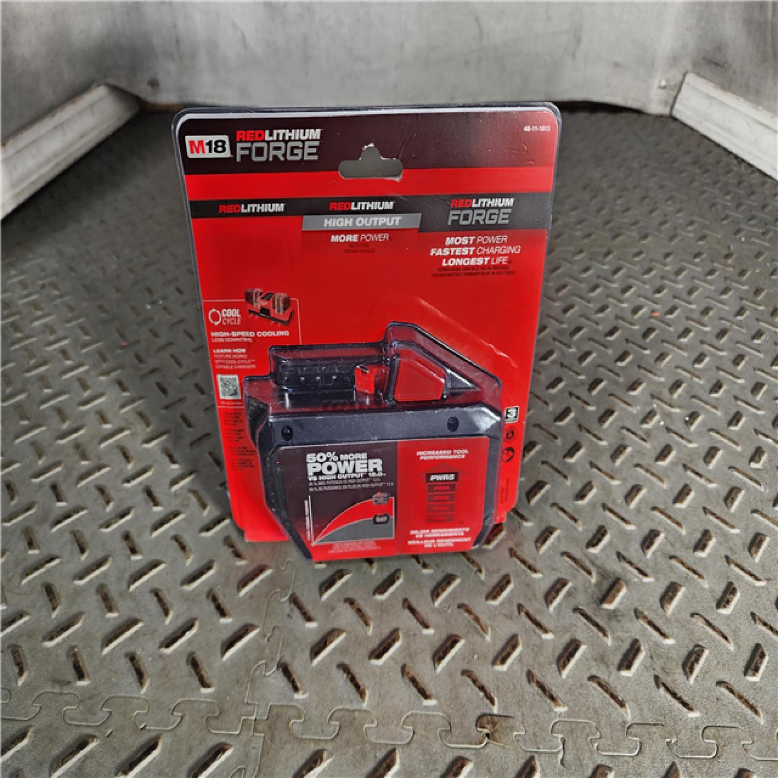 HOUSTON LOCATION - AS-IS (NEW) Milwaukee 48-11-1813 M18 REDLITHIUM FORGE High Output 12.0Ah Battery Pack