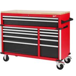 DALLAS LOCATION - Milwaukee Tool Storage 52 in. W x 22 in. D Heavy Duty Red Mobile Workbench Cabinet