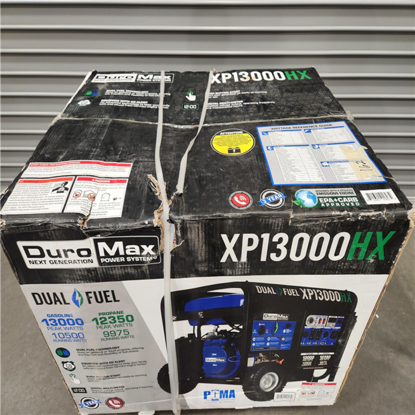 NEW! DuroMax XP13000HX 13,000 Watt Portable Dual Fuel Gas Propane CO Alert Generator