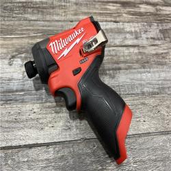 AS-IS Milwaukee M12 FUEL 12-Volt Lithium-Ion Brushless Cordless 1/4 in. Hex Impact Driver Compact Kit