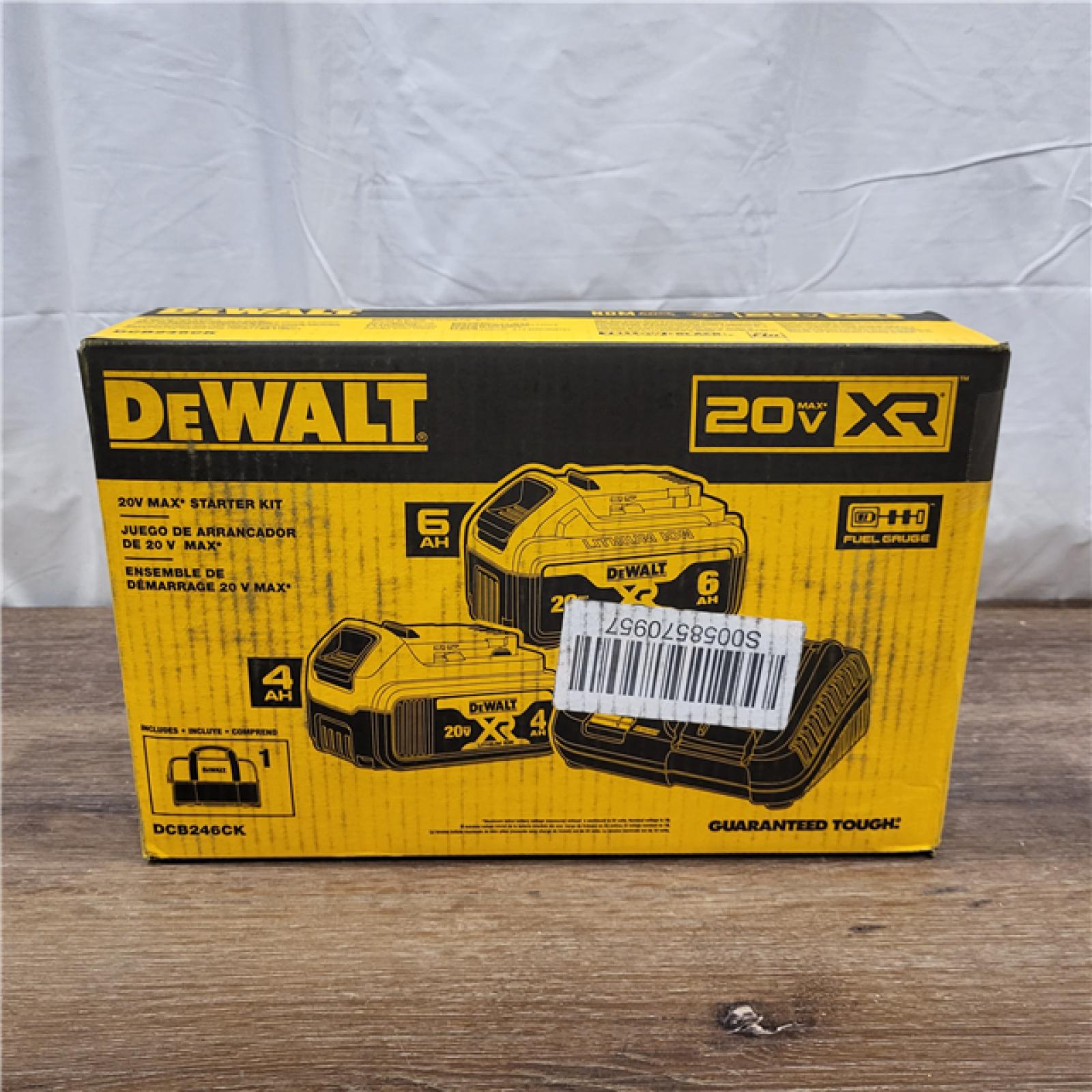 AS-IS Dewalt-DCB246CK 20V MAX* Lithium Ion Starter Kit