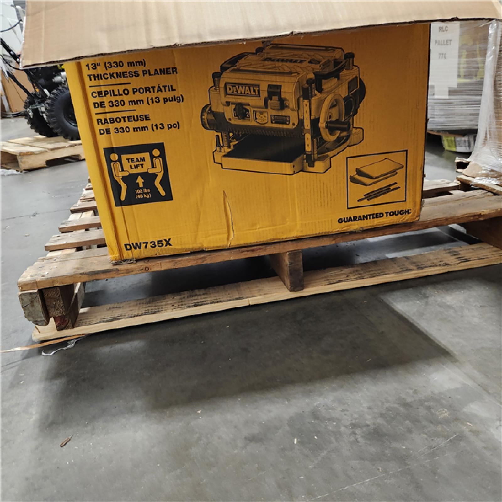 Dallas Location -Like New- DEWALT Thickness Planer, Two Speed, 13-inch, 15 Amp, (DW735X)