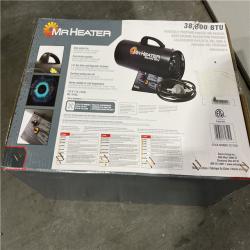 NEW! - Mr. Heater 38,000 BTU Forced Air Propane Indoor/Outdoor Space Heater with Quite Burner Technology