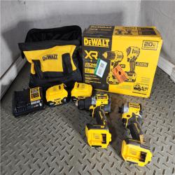 HOUSTON LOCATION - AS-IS 20V MAX XR Hammer Drill and ATOMIC Impact Driver 2 Tool Cordless Combo Kit with (2) 4.0Ah Batteries, Charger, and Bag