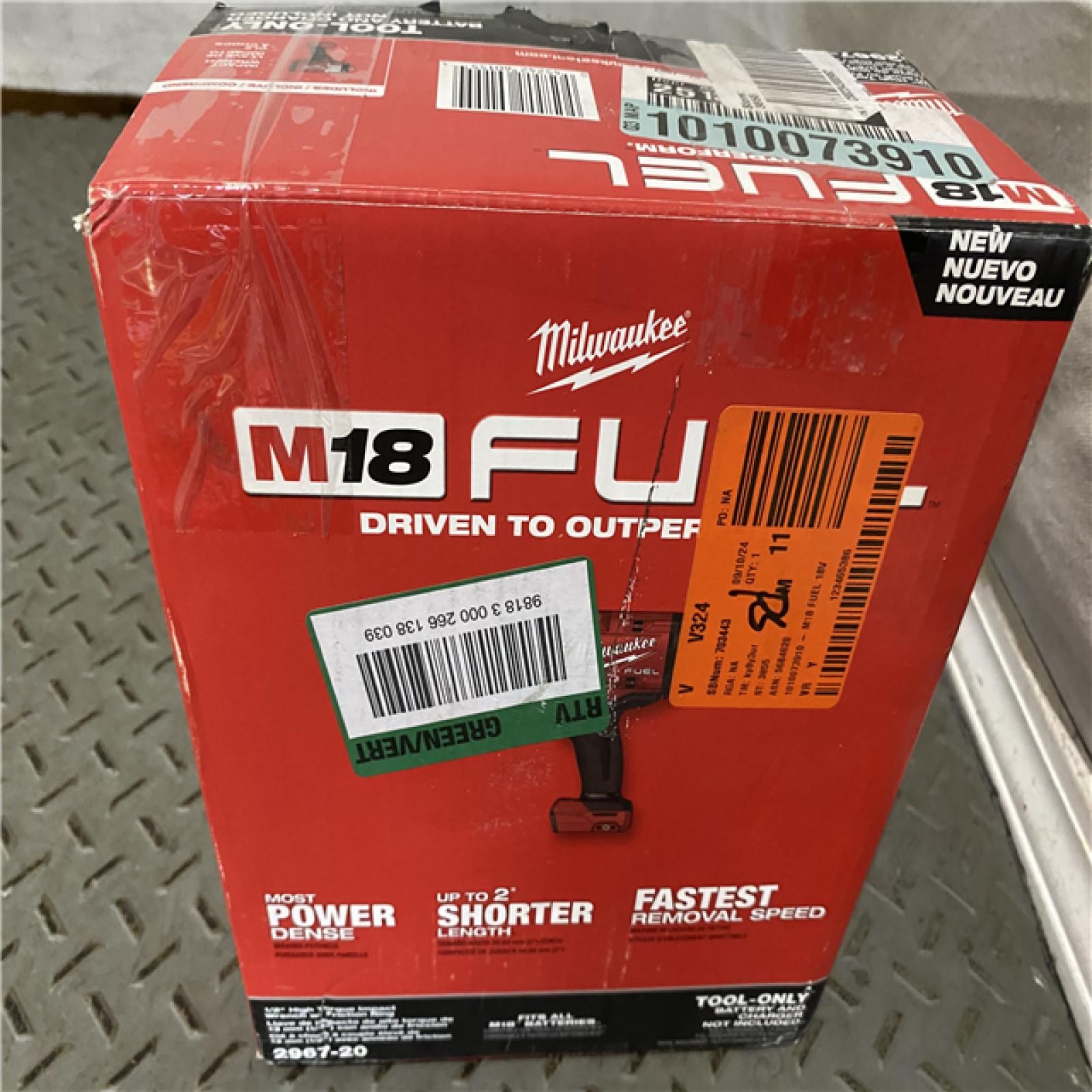 Houston location AS-IS MILWAUKEE M18 FUEL 18V Lithium-Ion Brushless Cordless 1/2 in. Impact Wrench with Friction Ring (Tool-Only)