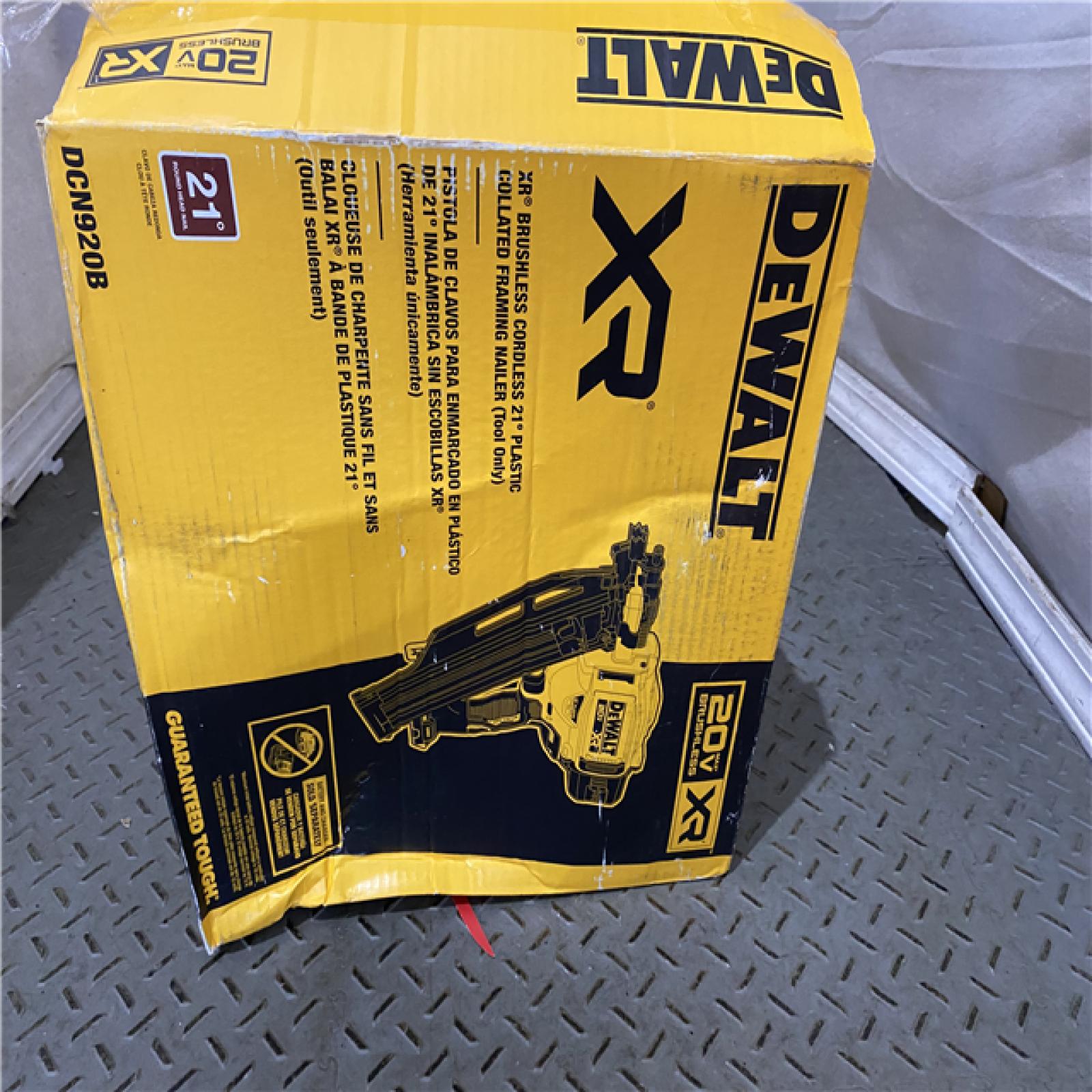 Houston location AS-IS DEWALT 20-Volt 21Â° Cordless Framing Nailer (Tool-Only)