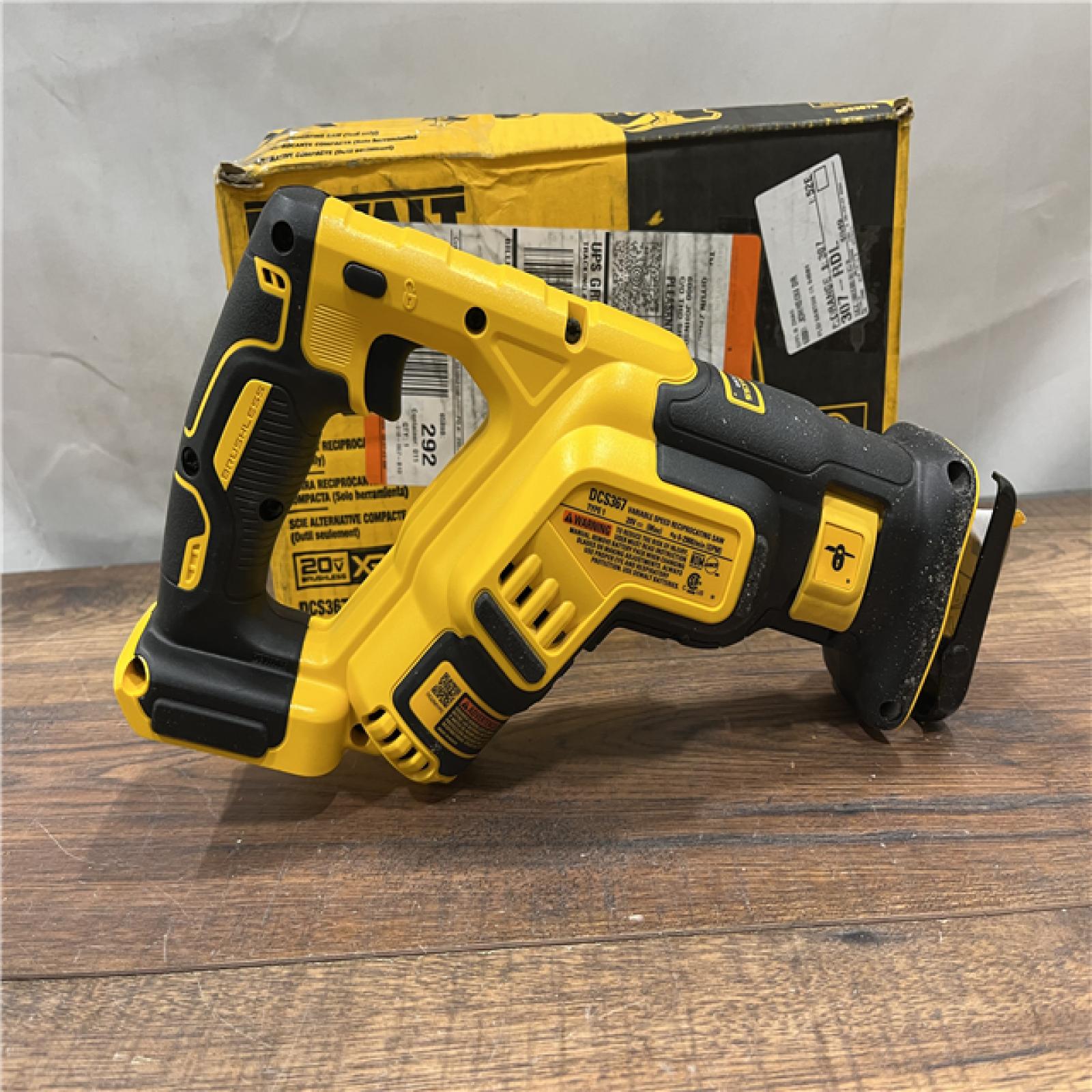 AS-IS DEWALT 20-Volt MAX XR Lithium-Ion Cordless Brushless Compact Reciprocating Saw (Tool-Only)