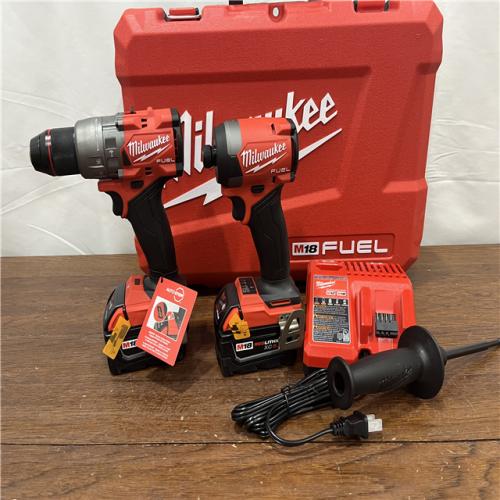 AS=-S Milwaukee M18 FUEL 18V Lithium-Ion Brushless Cordless Hammer Drill and Impact Driver Combo Kit (2-Tool) with 2 Batteries