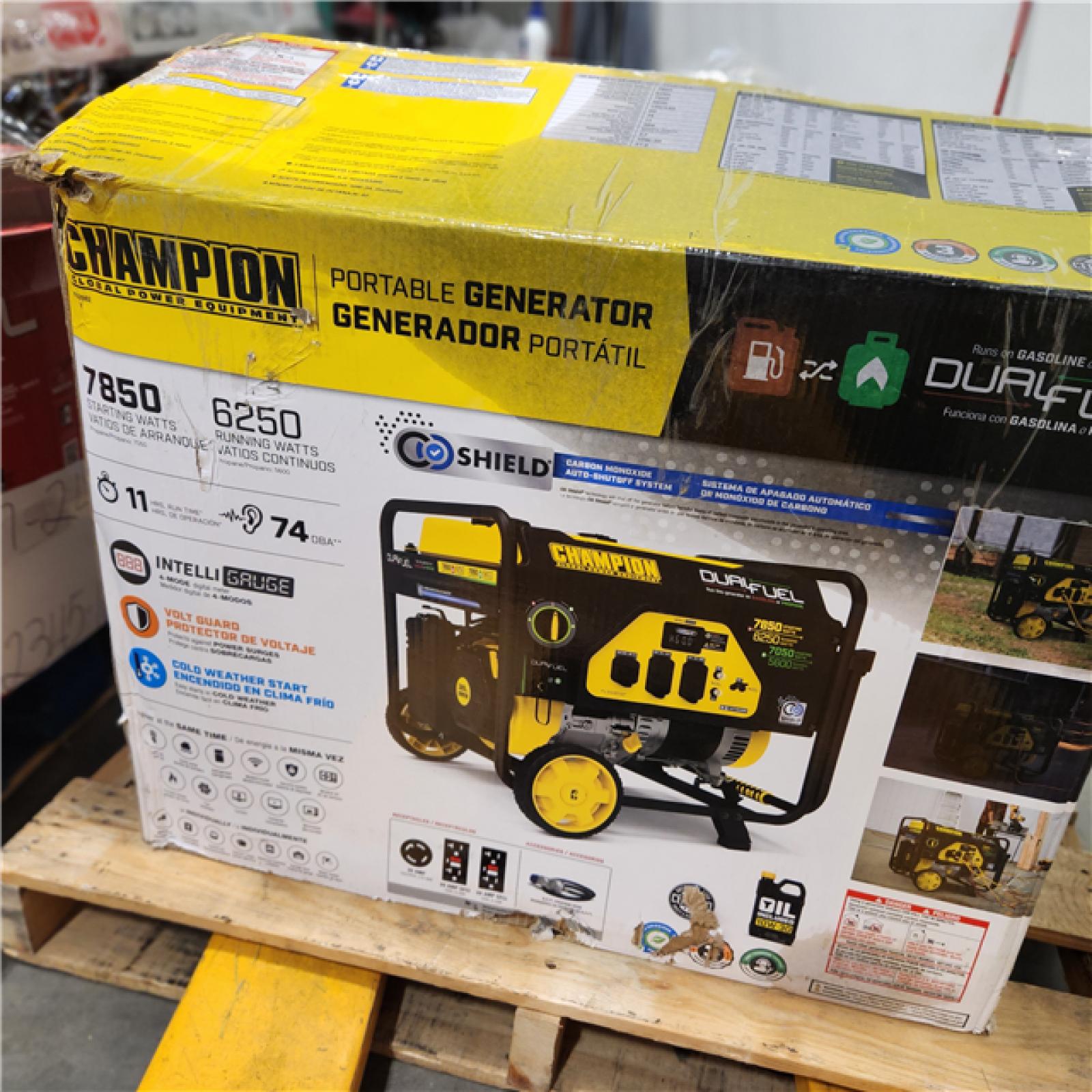 Dallas Location - As-Is Champion Power Equipment 7850/6250-Watt Gasoline Portable Generator