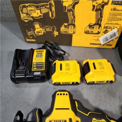 HOUSTON LOCATION - AS-IS (APPEARS LIKE NEW) DeWalt 20V MAX ATOMIC Cordless Brushless 4 Tool Combo Kit