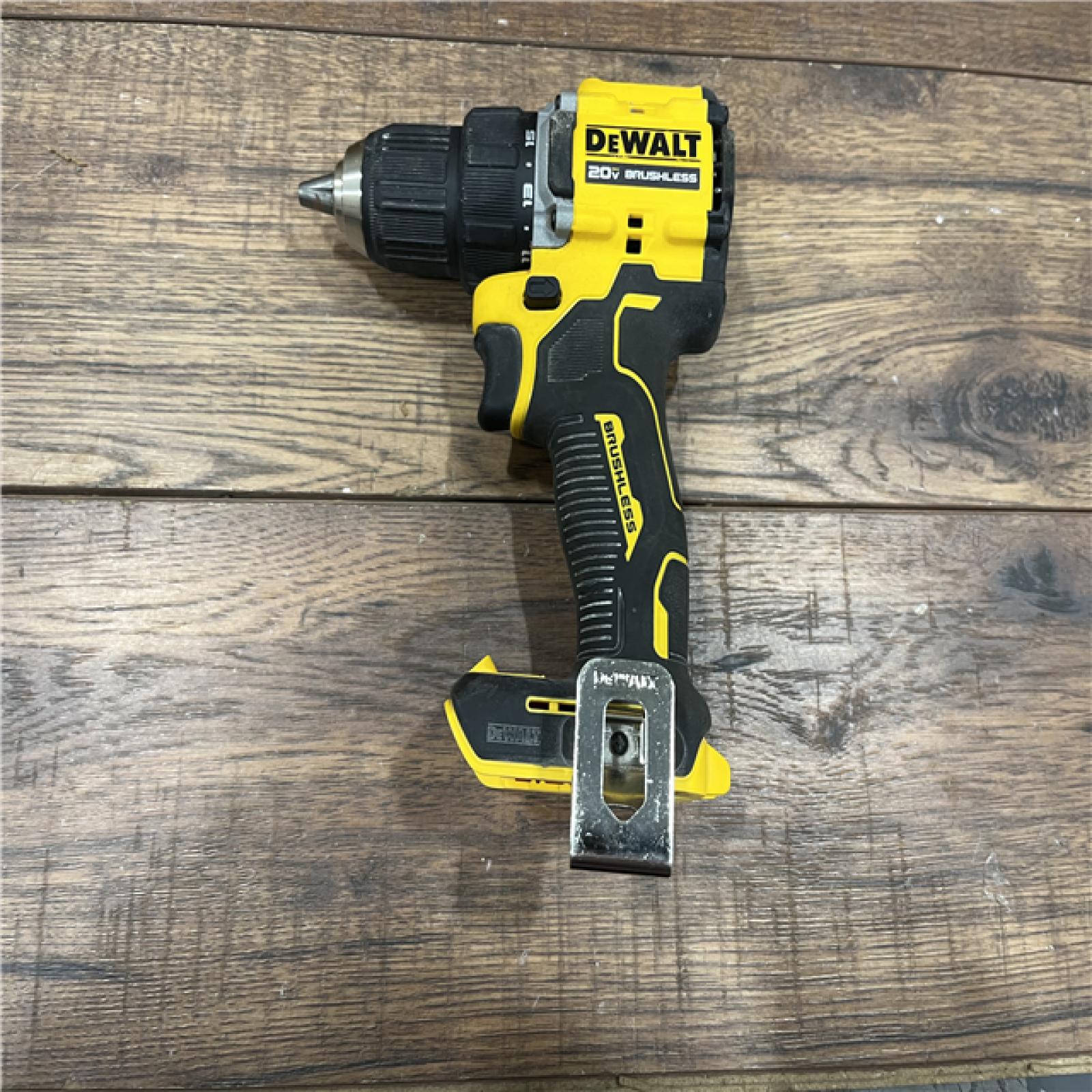 AS-IS DeWalt 20V MAX 1/2 in. Brushless Cordless Hammer Drill/Drive Kit ( TOOL ONLY )