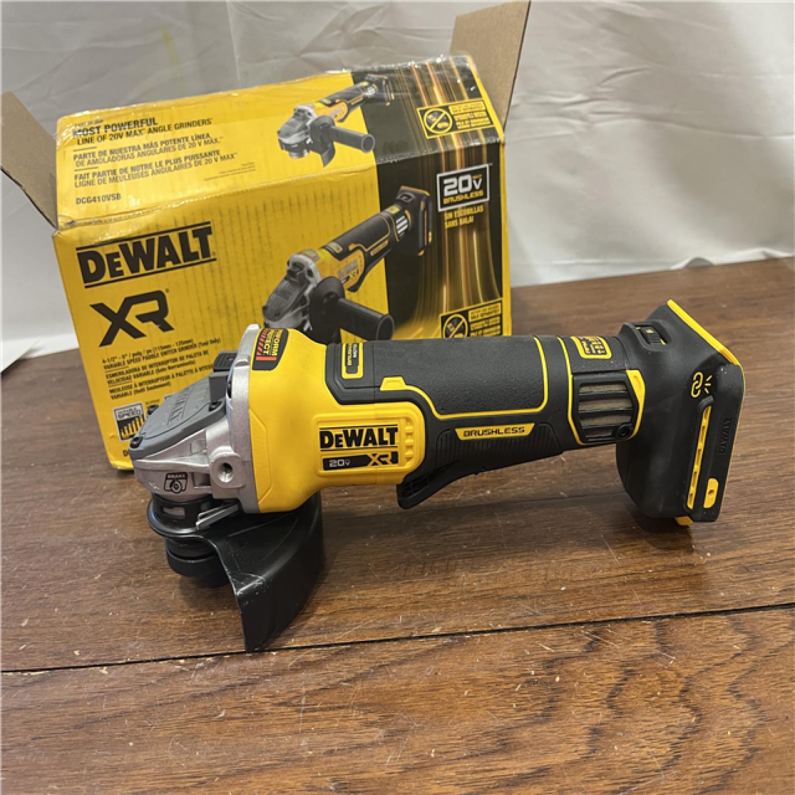 AS-IS20V XR Cordless 4-1/2. in. to 5 in. Variable Speed Angle Grinder (Tool Only)