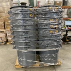 DALLAS LOCATION -Brute 32 Gal. Grey Vented Trash Can ( PALLET  32 UNITS )