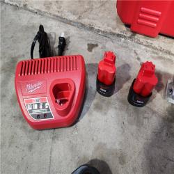 HOUSTON LOCATION - AS-IS (APPEARS LIKE NEW) Milwaukee M12 Force Logic Press Tool 1/2 in. to 1 in. Kit