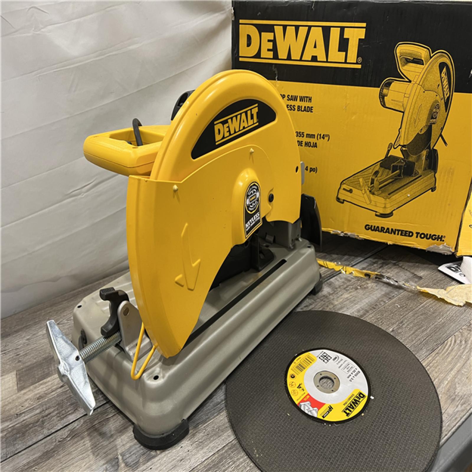 AS-IS DEWALT 15 Amp Corded 14 in. Cut-Off Chop Saw