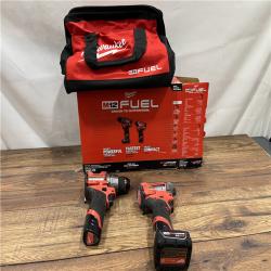 AS IS Milwaukee 3497-22 12V Brushless Hammer Drill and Impact Driver Combo Kit