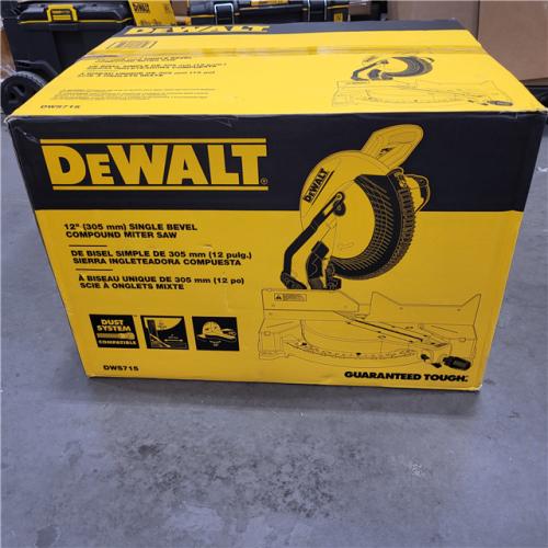 AS-IS  DEWALT 12-in 15-Amp Single Bevel Compound Miter Saw