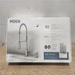 Phoenix Location NEW MOEN Indi Single-Handle Pre-Rinse Spring Pulldown Sprayer Kitchen Faucet with Power Clean in Spot Resist Stainless